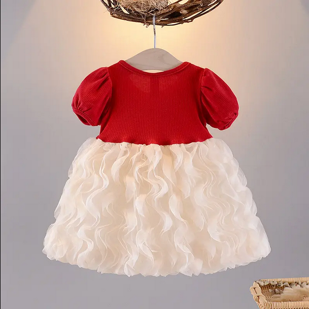 Original China Imported Red & Almond Frock