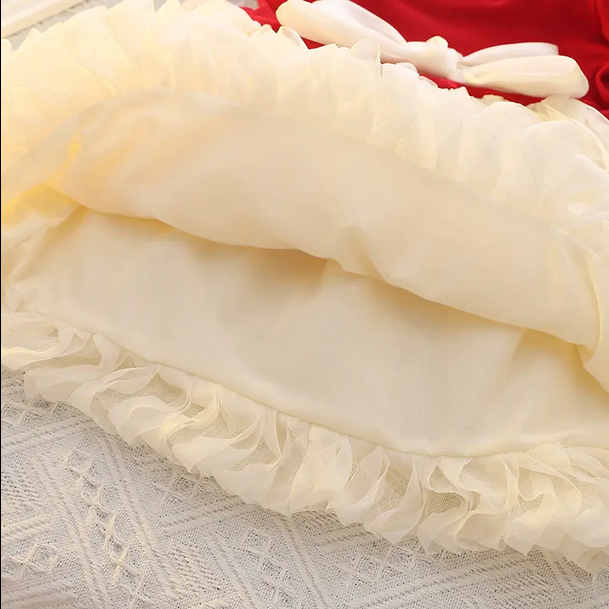 Original China Imported Red & Almond Frock