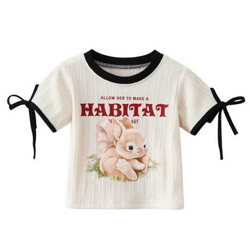 Screenshot 2025-06-17 at 16-45-00 Girl T-shirts Lovely Rabbit Lace Up Bow Kids Shirt Short Sleeve Tshirts Baby Clothes Summer Baby Girl Clothes Daraz.lk