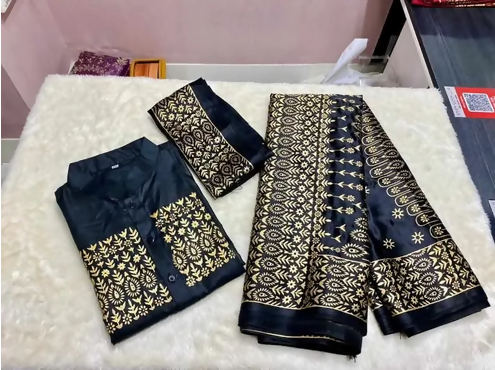 Screenshot 2025-04-29 at 17-14-43 Stylish & fashionable New Matching best JAPANI SILK _Coupple Dress_For Men & Women _ Saree Panjabi Blawse pc_ (Combo Set)) Daraz.com.bd