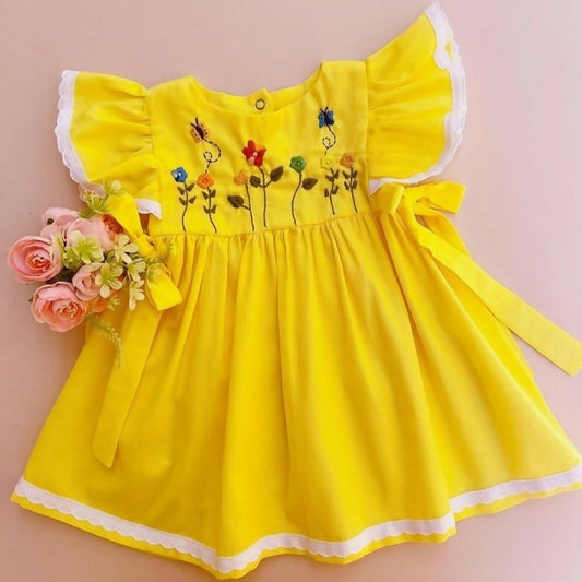 Embroidery Frocks For Kids