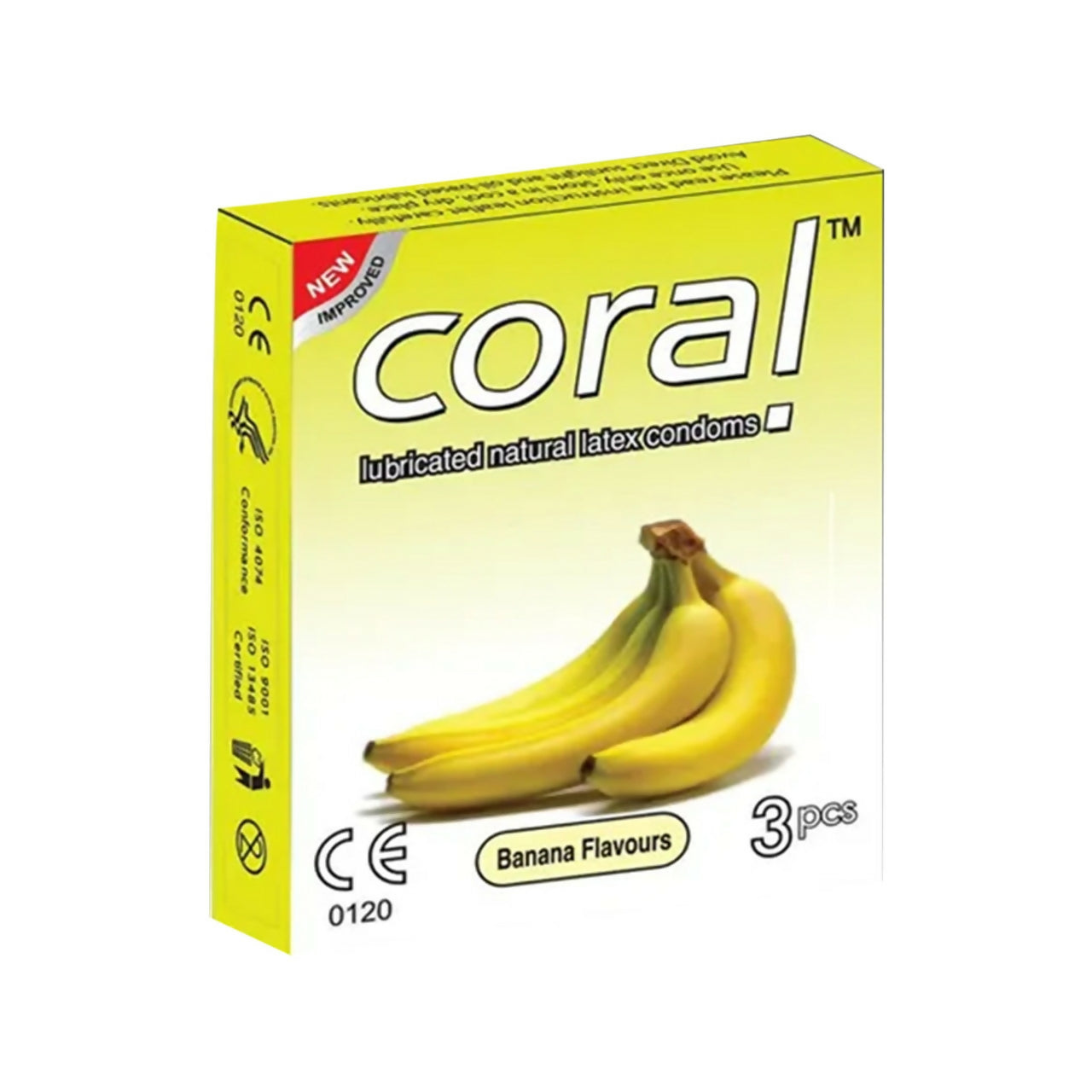 Coral Banana Flavor Extra Performance Full Box Condom - 3 x 10 Packs (Malaysia)