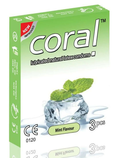 Coral Mint Flavor Extra Performance Full Box Condom - 3 x 10 Packs (Malaysia)