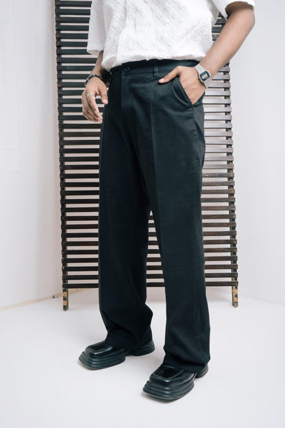 Soft Stretchy Black Gabardine Pant