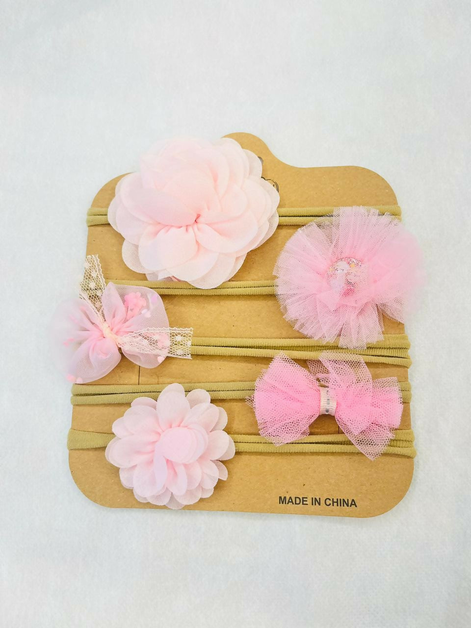 Original China Imported Cavern Pink Hairband Set