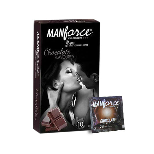 Manforce Wild Chocolate Flavor Condoms - 10 Pcs X 2 Pack (India)