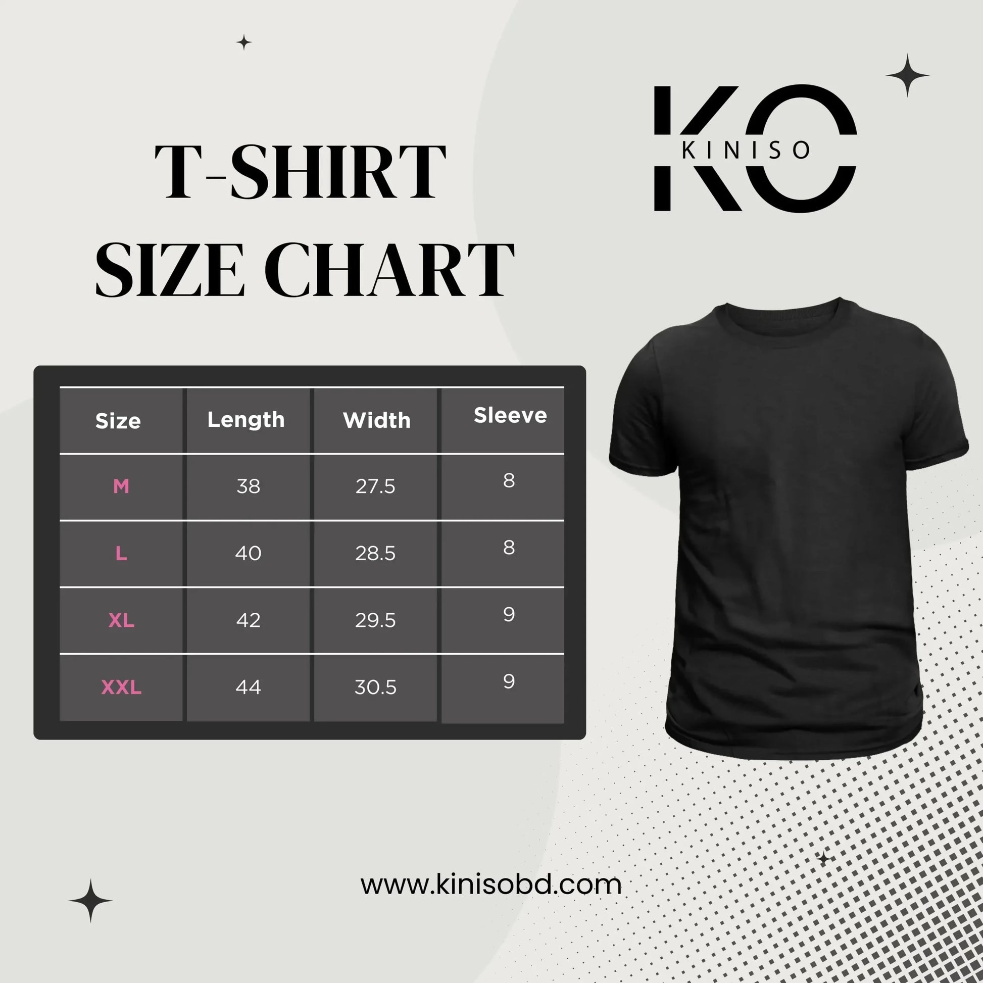 Kiniso_Half_Sleeve_T-Shirt_Size_Chart-scaled