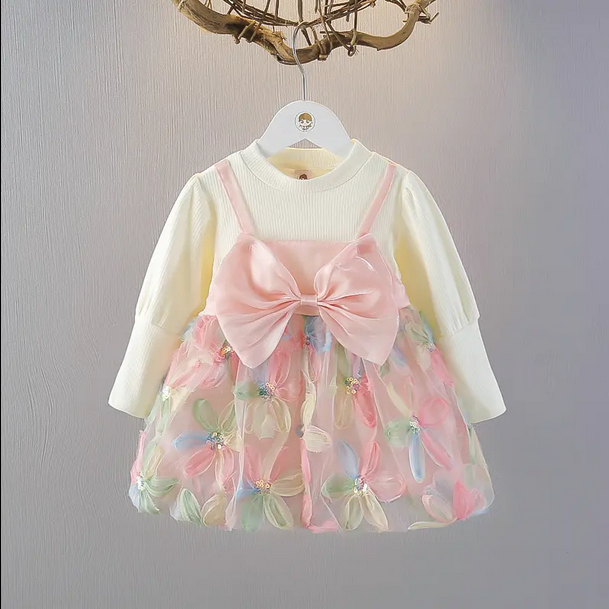 Original China Imported Pinkish Grey Frock