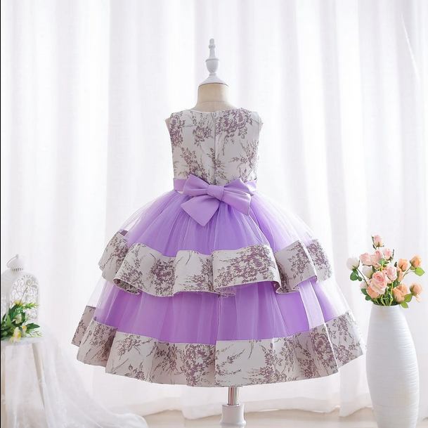 Original China Imported Wisteria Frock With Bag