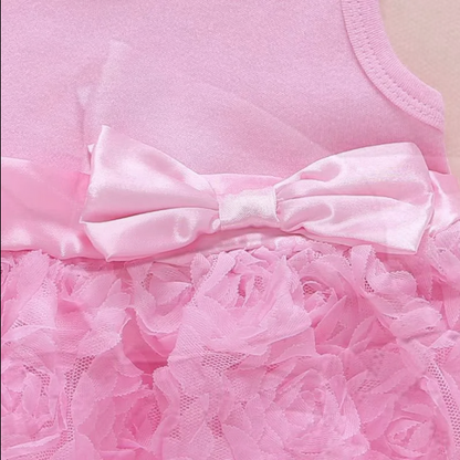 Original China Imported Pink Frock With Hair Band And Shoes