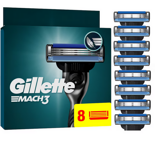 Gillette Mach 3 Men's Razor Blades Refills - 8 Pack