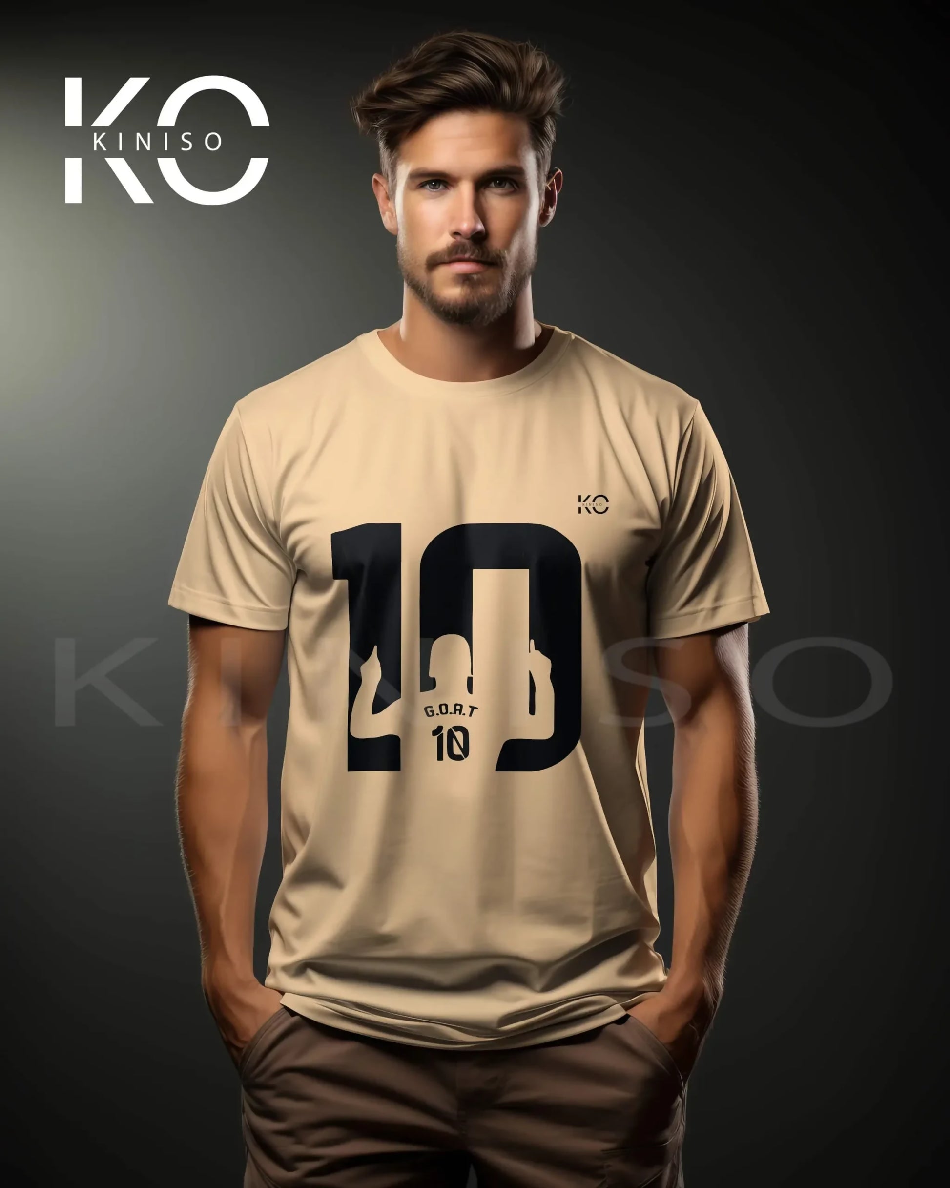 Biscuit-Color-Messi-G.O.A.T-Half-Sleeve-Crew-Neck-T-Shirt-for-Men-in-Bangladesh-By-KINISO-scaled