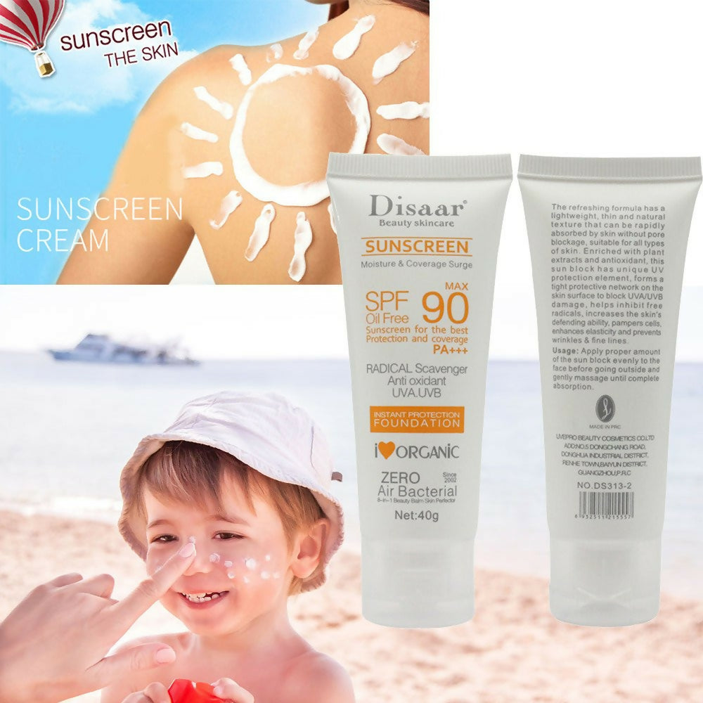 0696458_disaar-spf90-oil-free-sunscreen-cream-40g-instant-protection-uva-uvb-foundation-pa