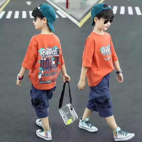 Screenshot 2025-02-23 at 18-02-33 2021 Teenager New Summer Boys Clothes Sets Children Letter T-shirt Short Sleeve Shorts Pants Kids 5 6 7 8 10 11 12 Years - AliExpress 1501