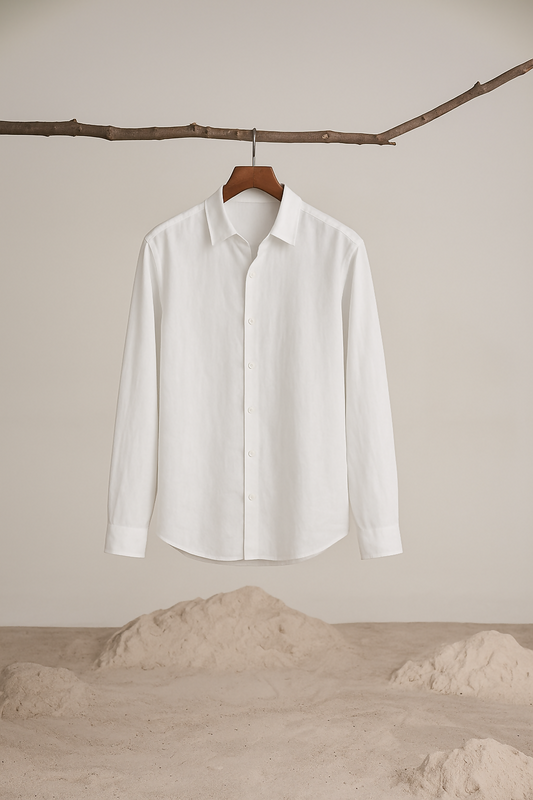 20250728_1540_White-Linen-Shirt_remix_01k18696vzfnnrfrggmh09tcqw-1