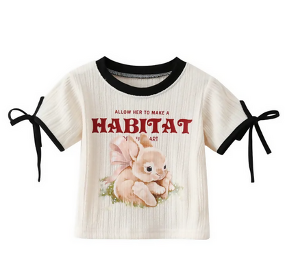 Screenshot 2025-06-17 at 16-45-00 Girl T-shirts Lovely Rabbit Lace Up Bow Kids Shirt Short Sleeve Tshirts Baby Clothes Summer Baby Girl Clothes Daraz.lk