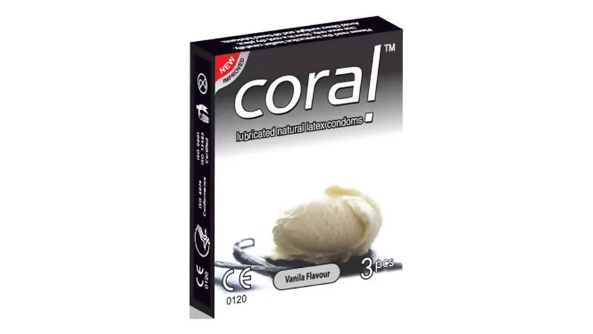 Coral Vanila Flavor Extra Performance Full Box Condom - 3 x 10 Packs (Malaysia)